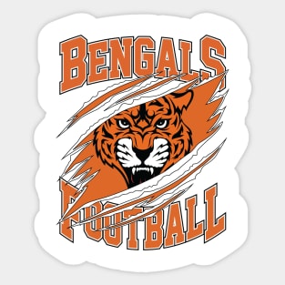 CCNT Bengals Football Sticker